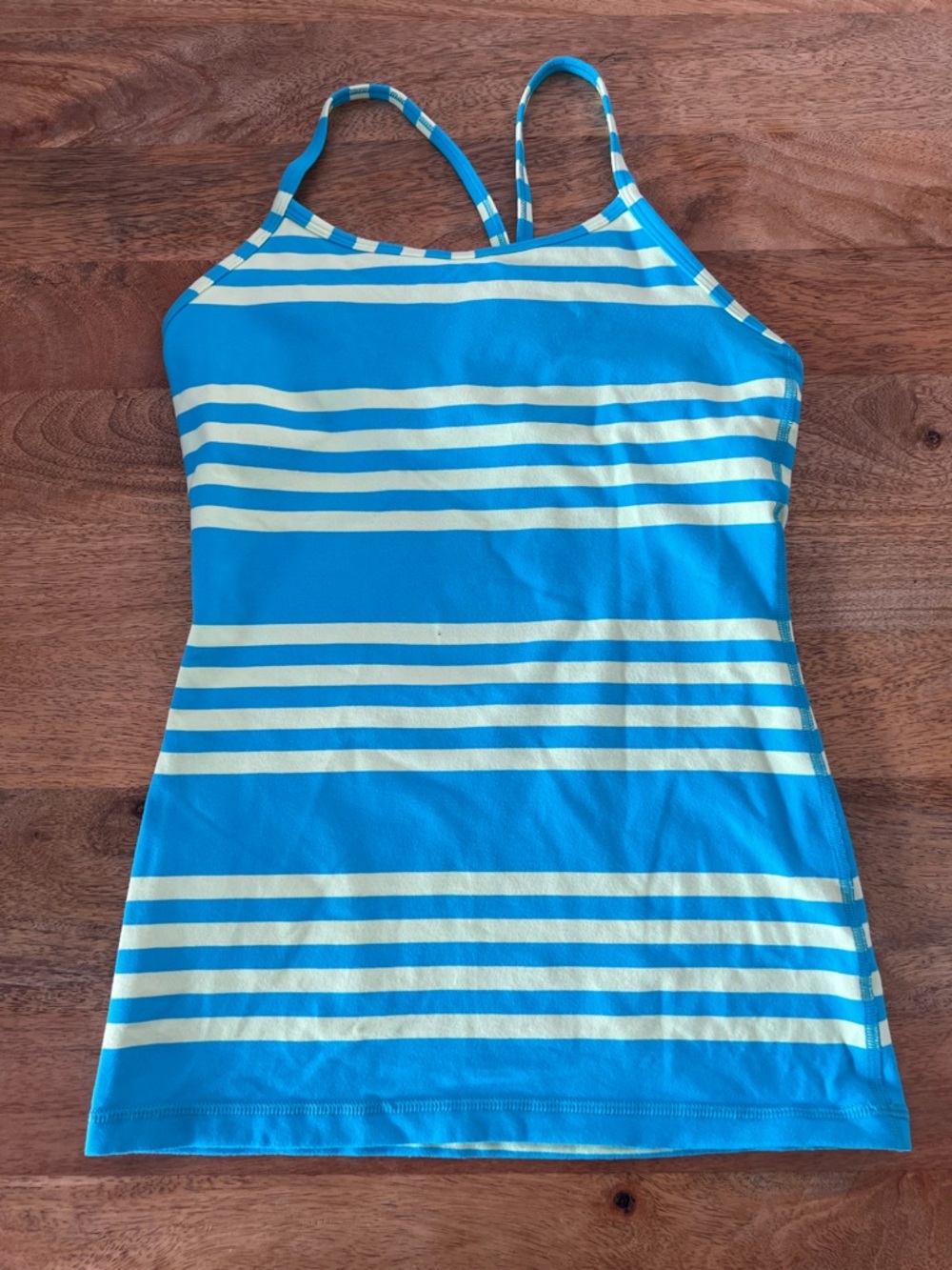 IVIVVA (Lululemon for kids) Girls Sz 12 Athletic Striped Tank